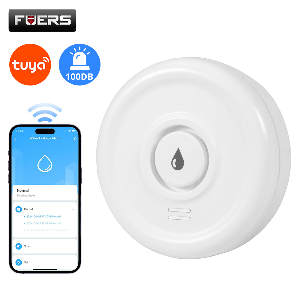 Home Security Systems - Fuers Water Leakage Detector Smart Home