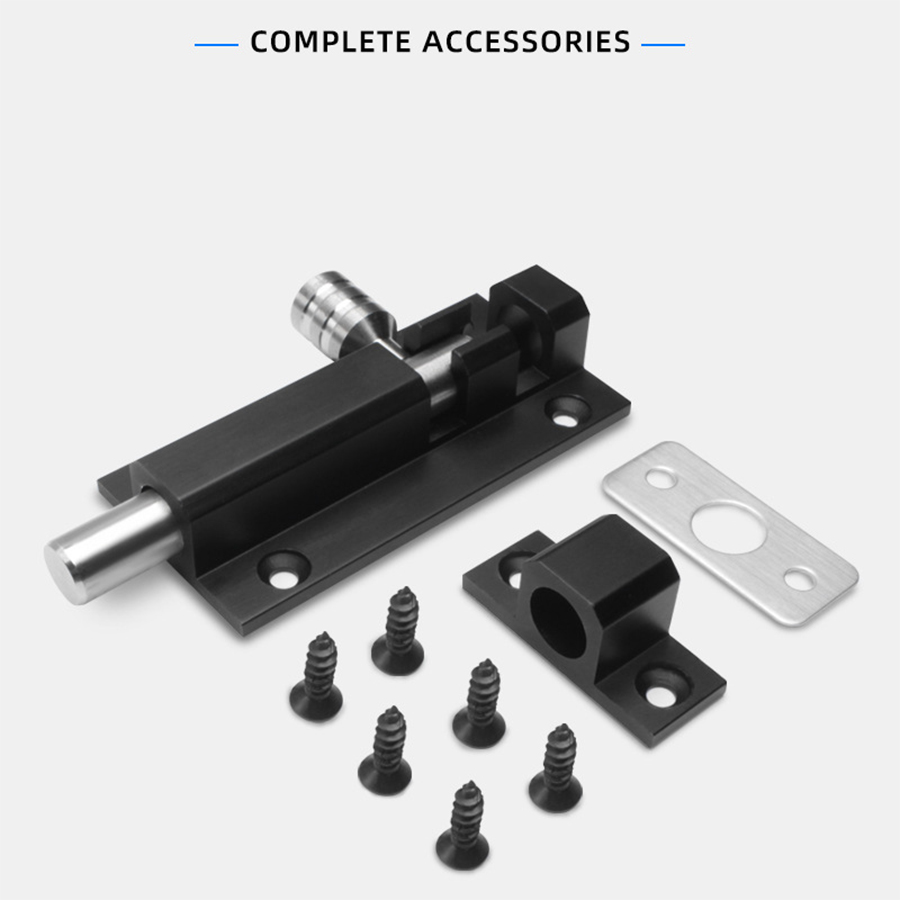 Door Reinforcer Kit - 1pc Security Door Bolt Reinforcement Latch