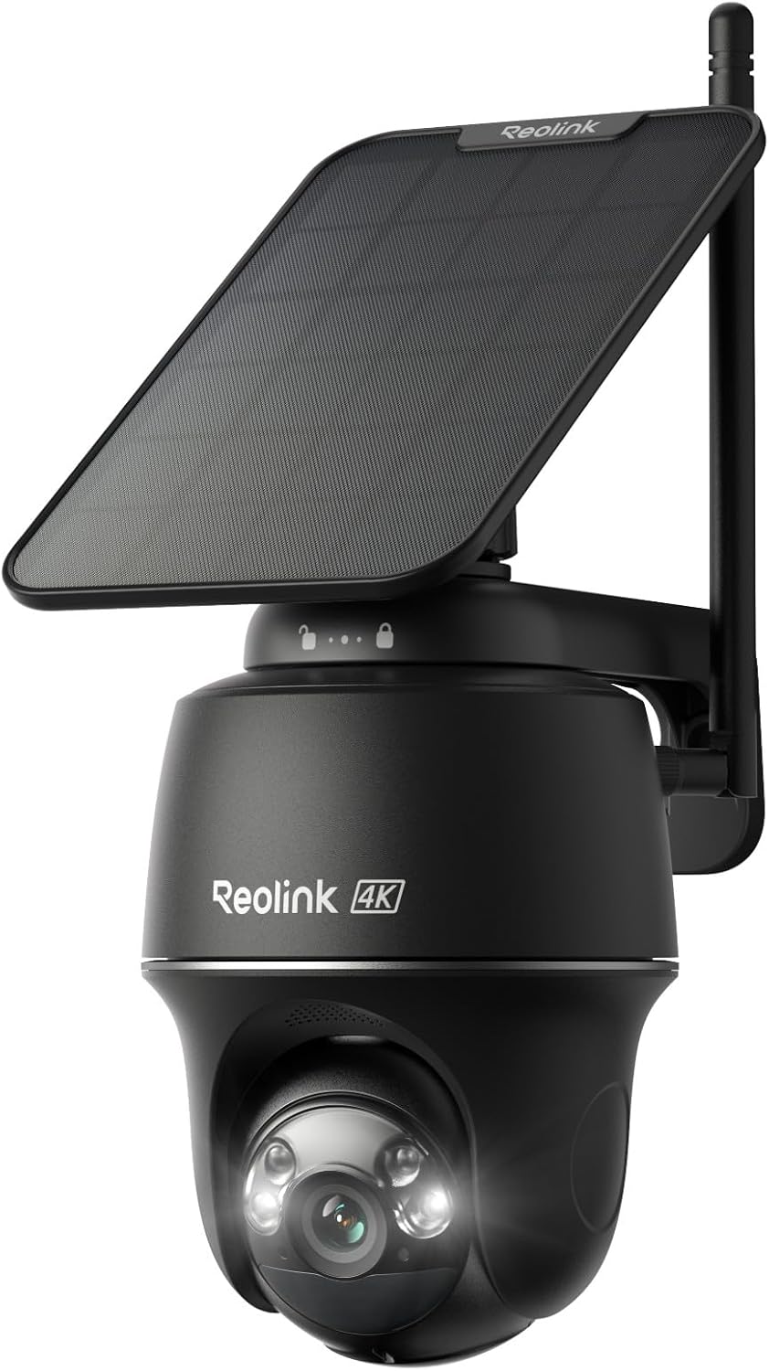 Home Security No Monthly Fee - 4K Wireless Outdoor Solar Security Camera,