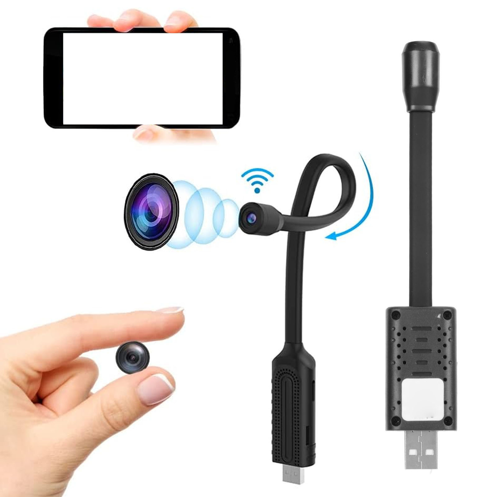 USB Mini WiFi Wireless Camera  - огляд і ціна Home Security Hidden Cameras