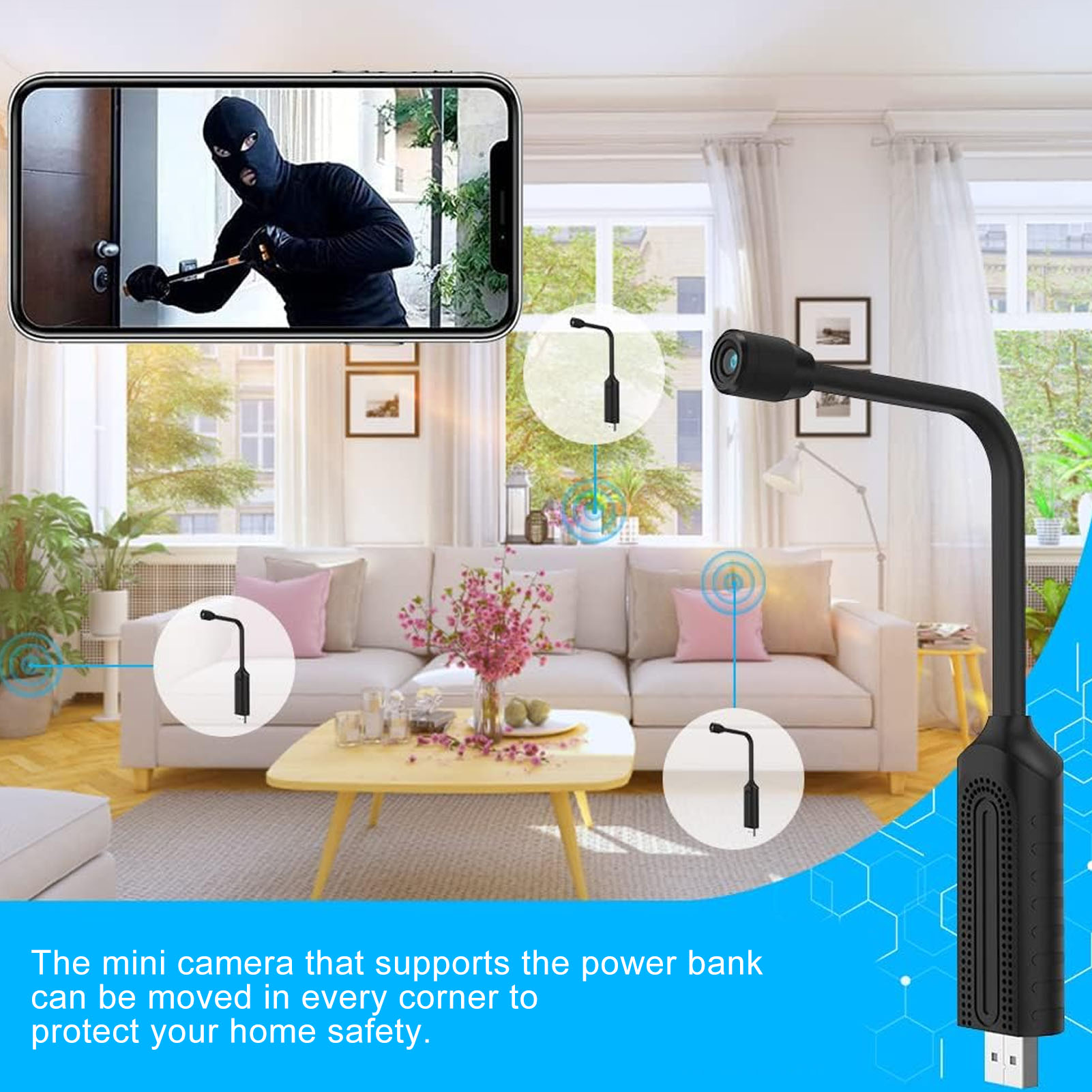 USB Mini WiFi Wireless Camera  - огляд і ціна Home Security Hidden Cameras