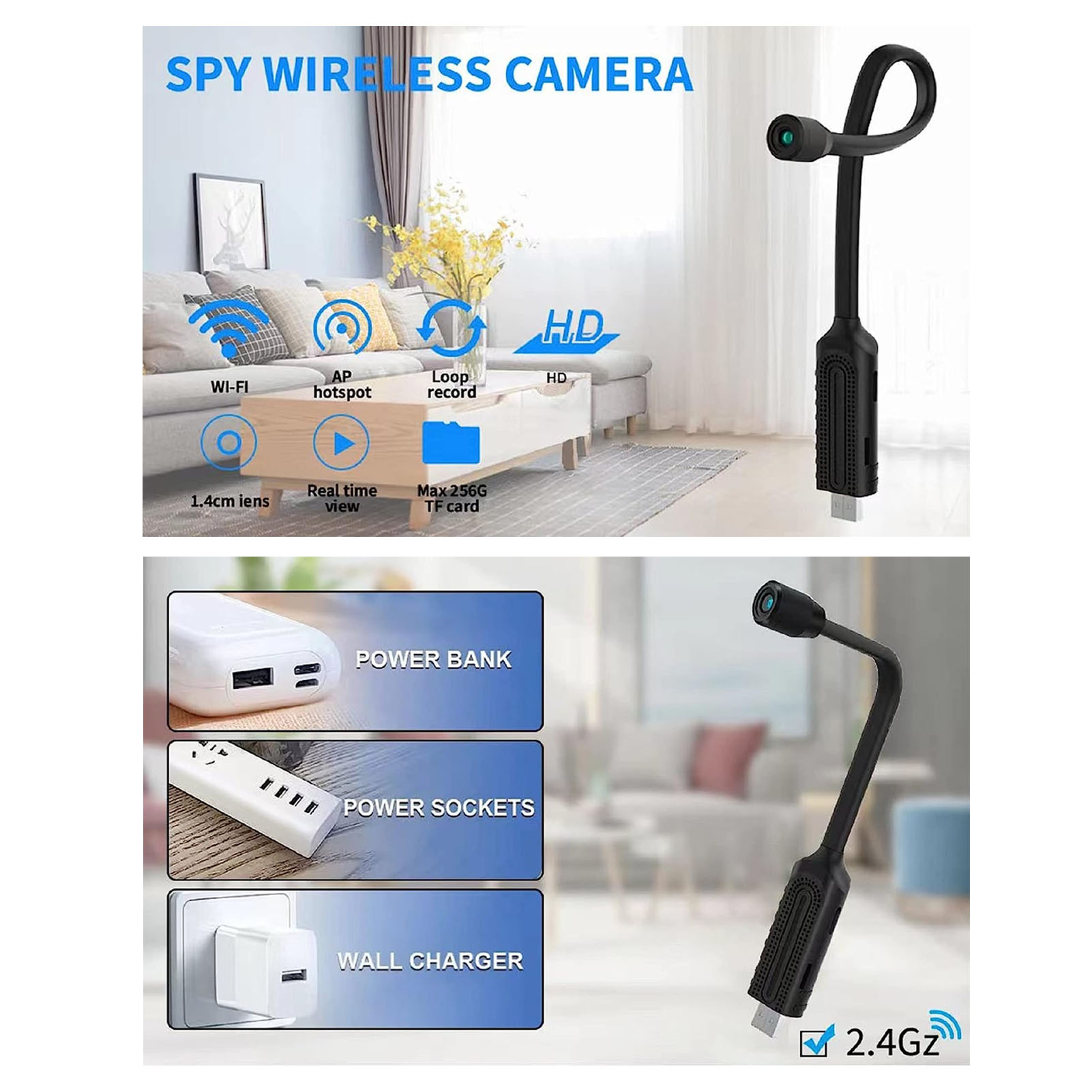 USB Mini WiFi Wireless Camera  - огляд і ціна Home Security Hidden Cameras