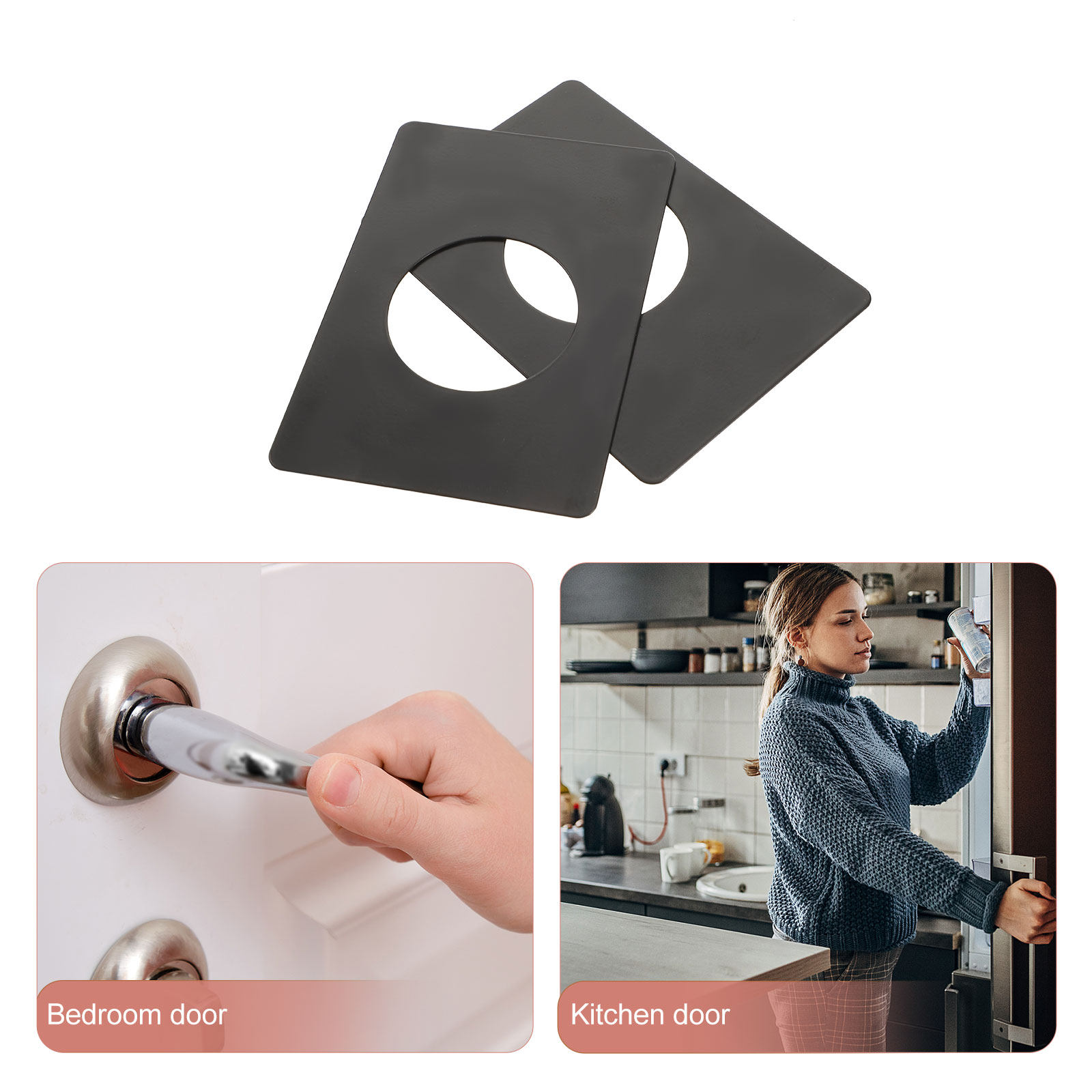 2Pcs Wear Resistant Stainless  - огляд і ціна Door Reinforcer Kit