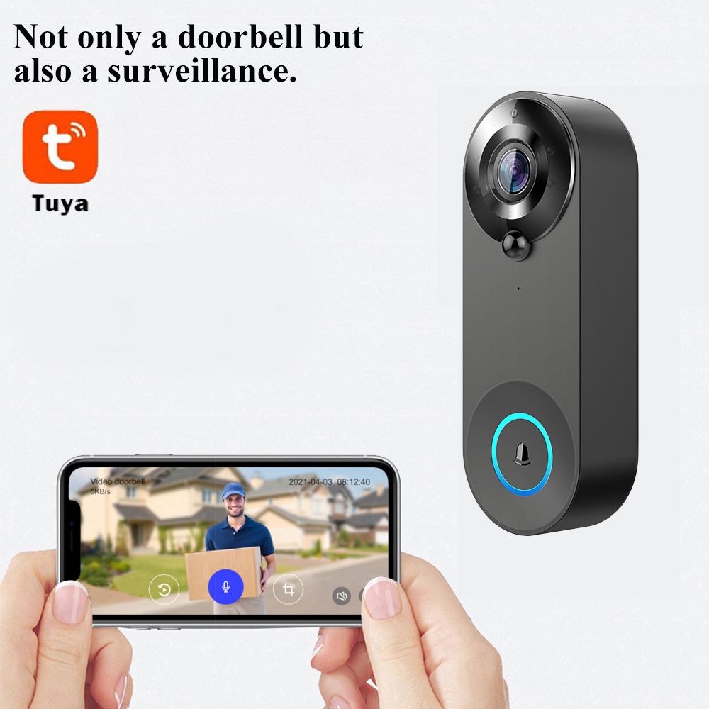 Tuya 1080P Wireless WIFI Doorb - огляд і ціна Home Security Camera Installation