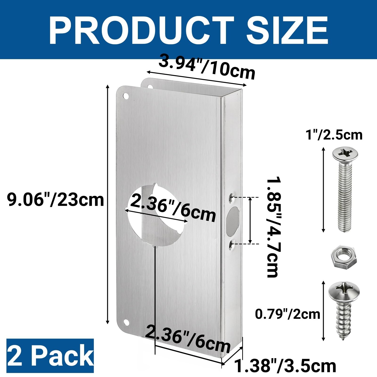 Stainless Steel Door Lock Rein - огляд і ціна Door Reinforcer Kit