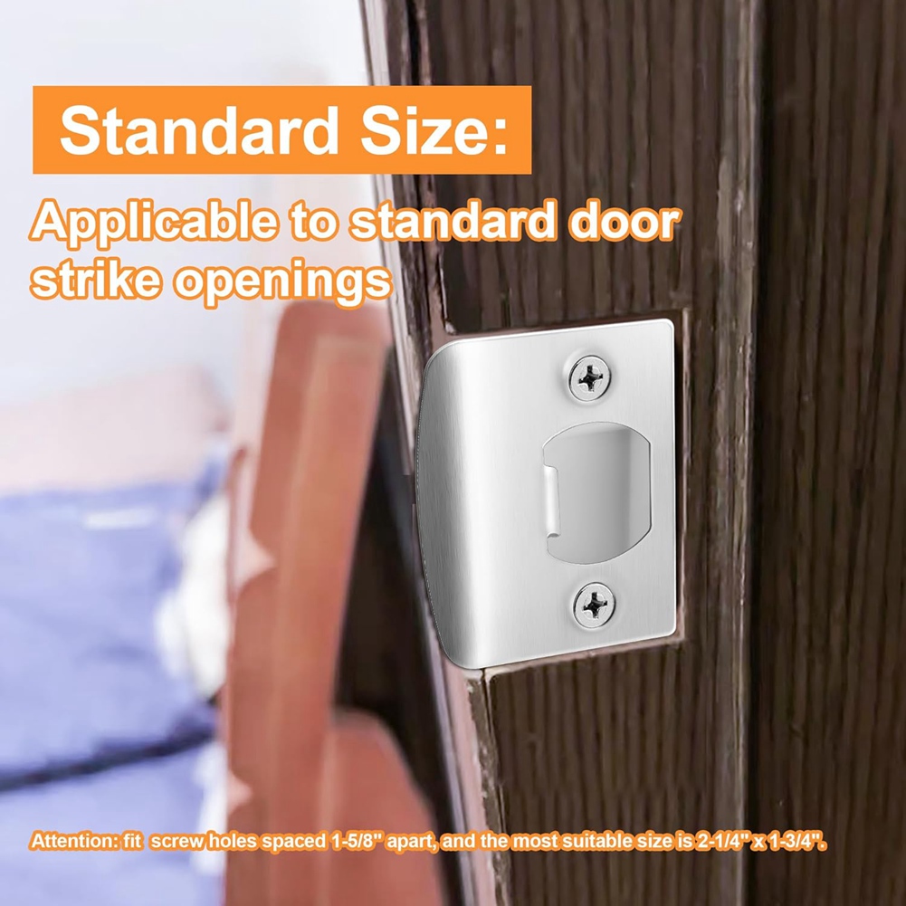 4 Pack Door Latch Strike Plate - огляд і ціна Door Reinforcer Kit