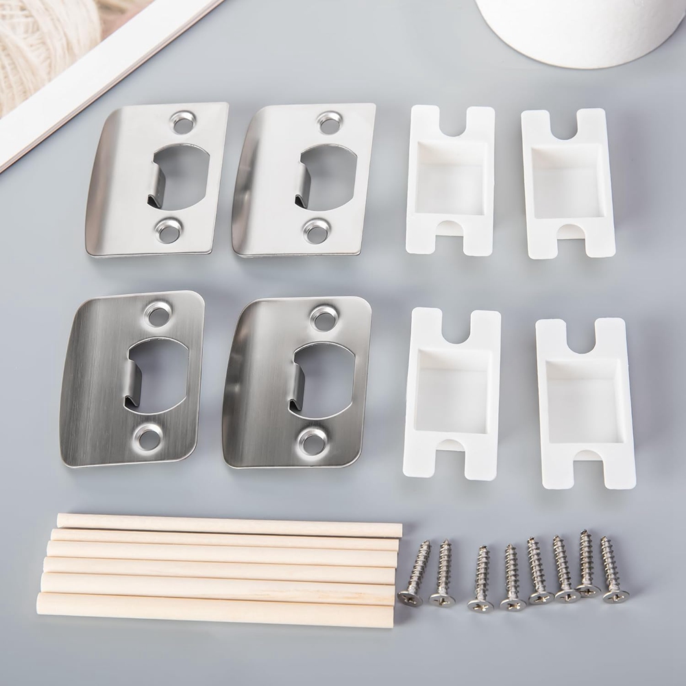 4 Pack Door Latch Strike Plate - огляд і ціна Door Reinforcer Kit