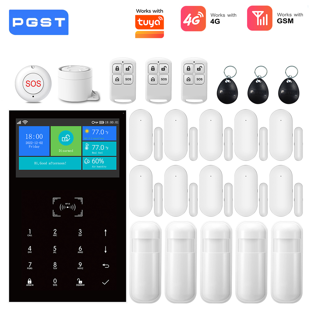 Smart Home Alarm System 2.4G W - огляд і ціна Home Security No Monthly Fee