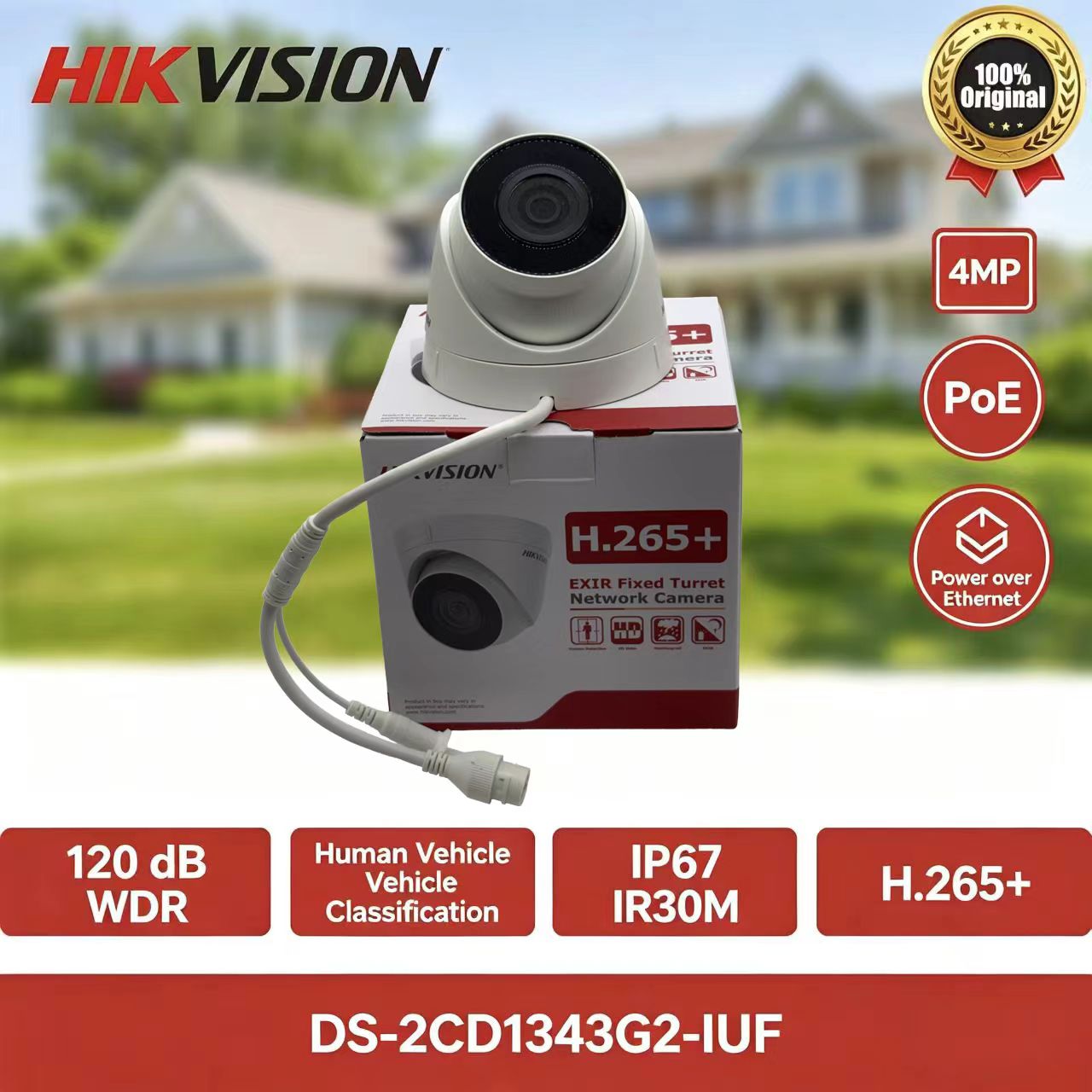 Hikvision DS-2CD1343G2-IUF 4MP - огляд і ціна Home Security Hikvision