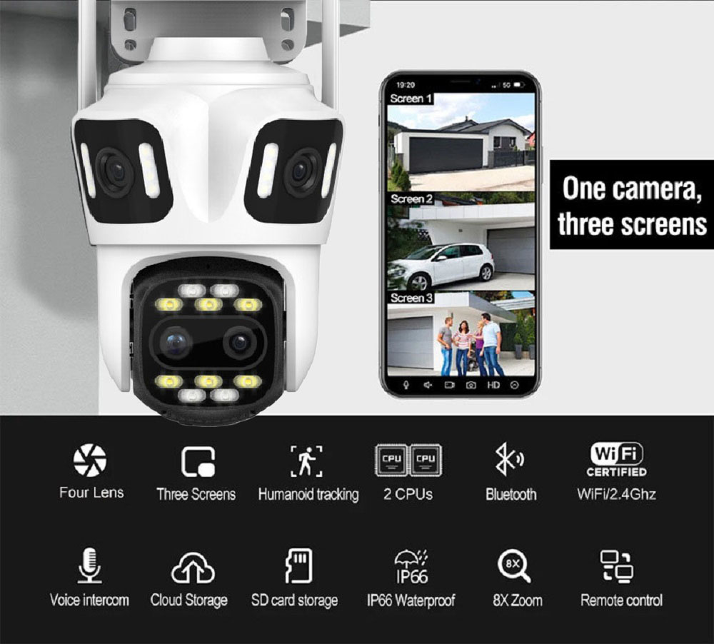 Uzoom 10K 16MP Outdoor PTZ WIF - огляд і ціна Home Security Ai