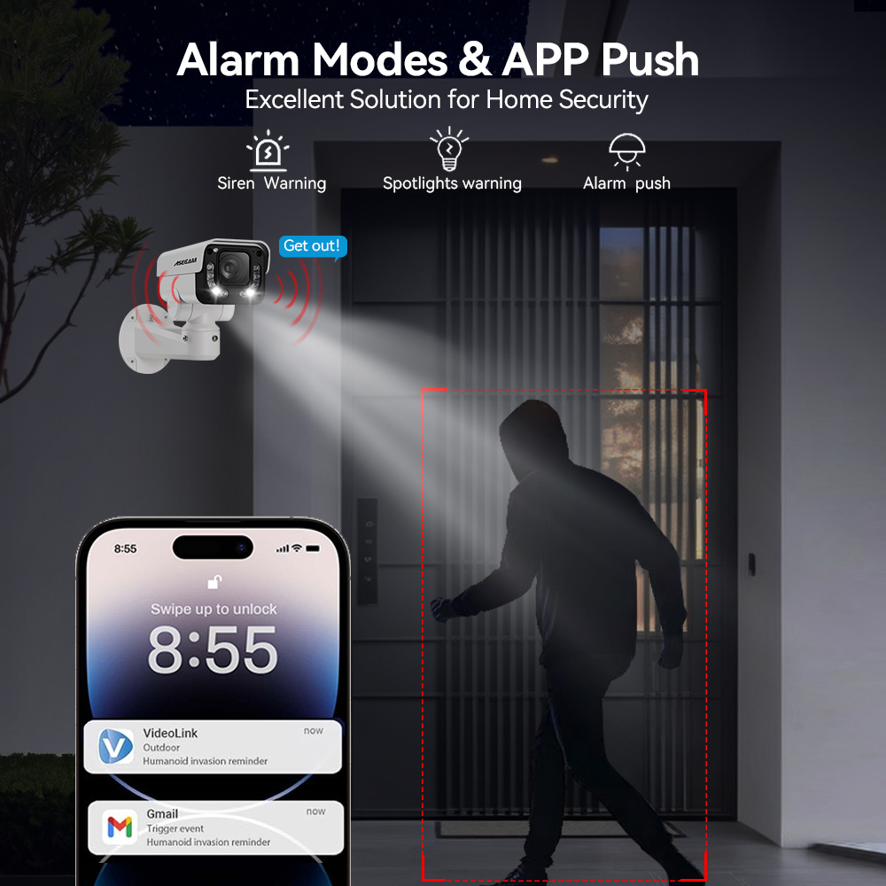 ASECAM 4K 8MP IP Camera PTZ 30 - огляд і ціна Home Security Hikvision