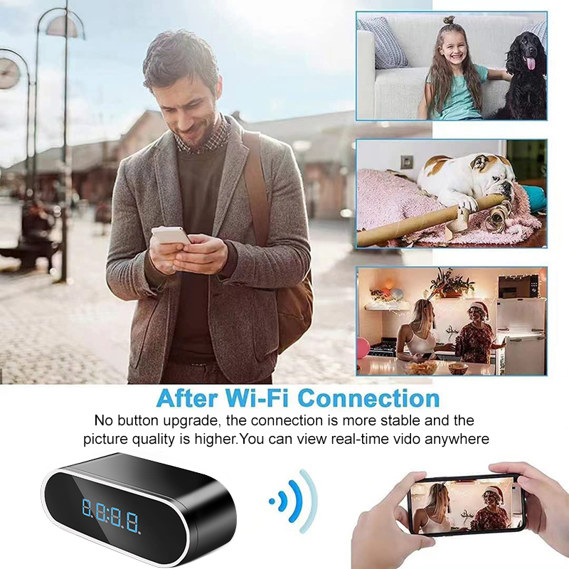 Full HD 1080P Alarm Clock Mini - огляд і ціна Home Security Hidden Cameras