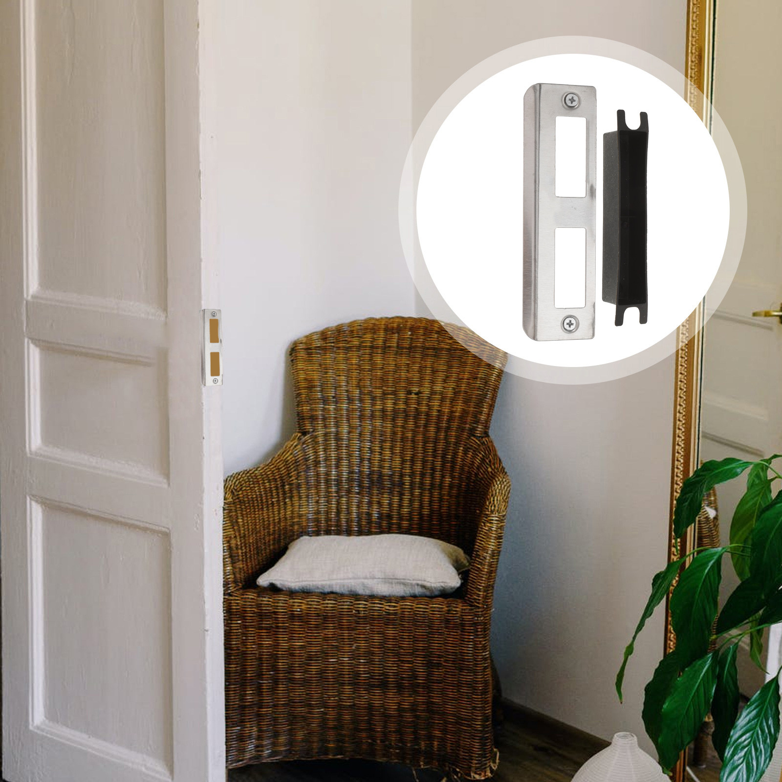 5Pcs Stainless Steel Door Hole - огляд і ціна Door Reinforcer Kit