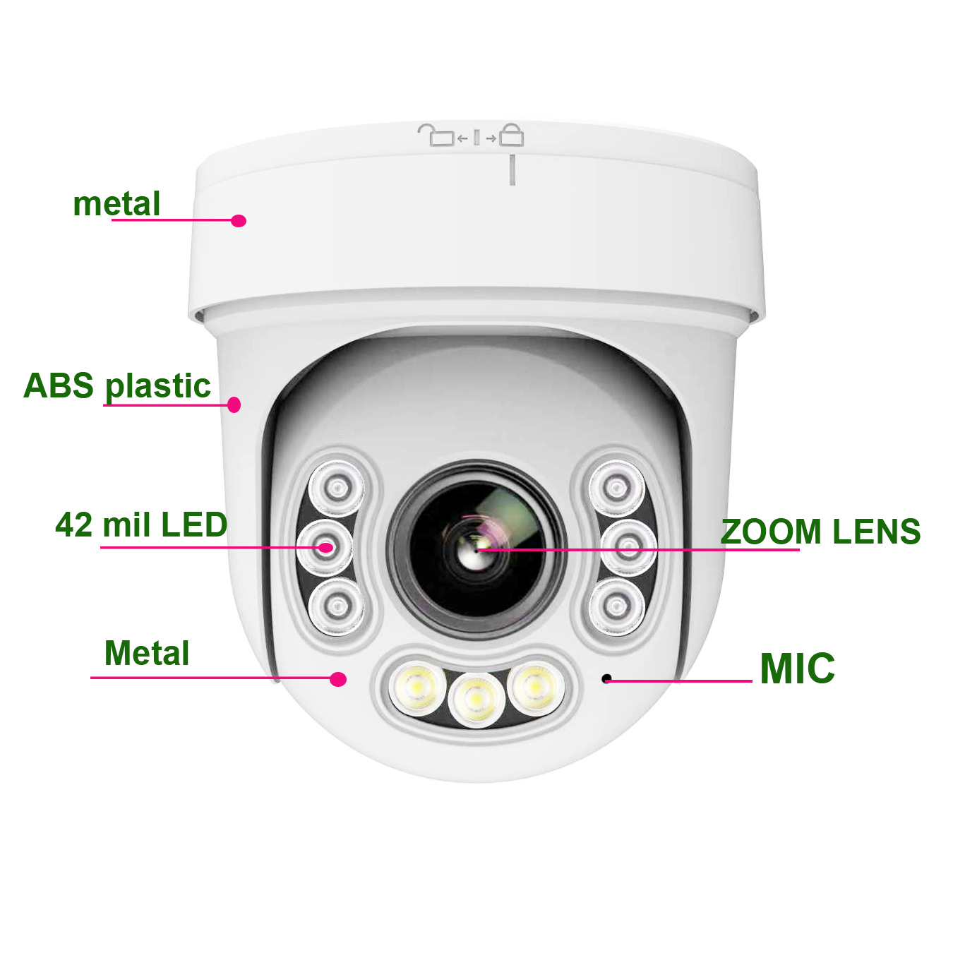 HiEasy 30X ZOOM 4K 8MP 30fps W - огляд і ціна Home Security Hikvision