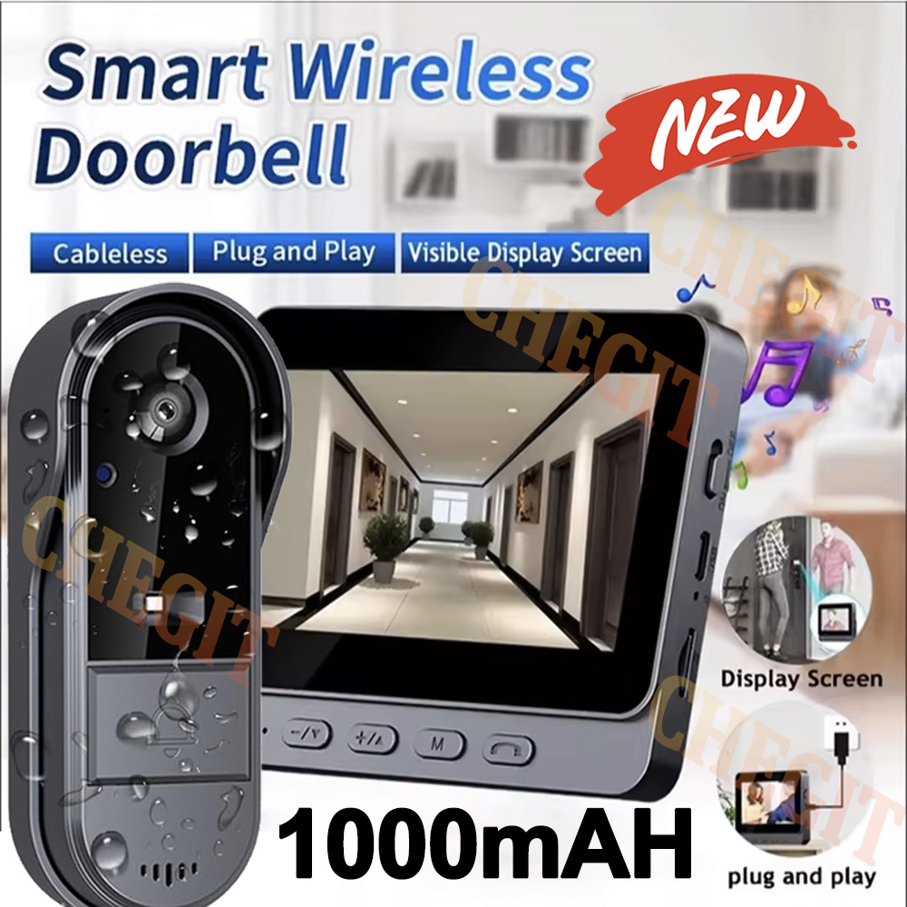 Wireless Wifi Doorbell Camera  - огляд і ціна Home Security Camera Installation