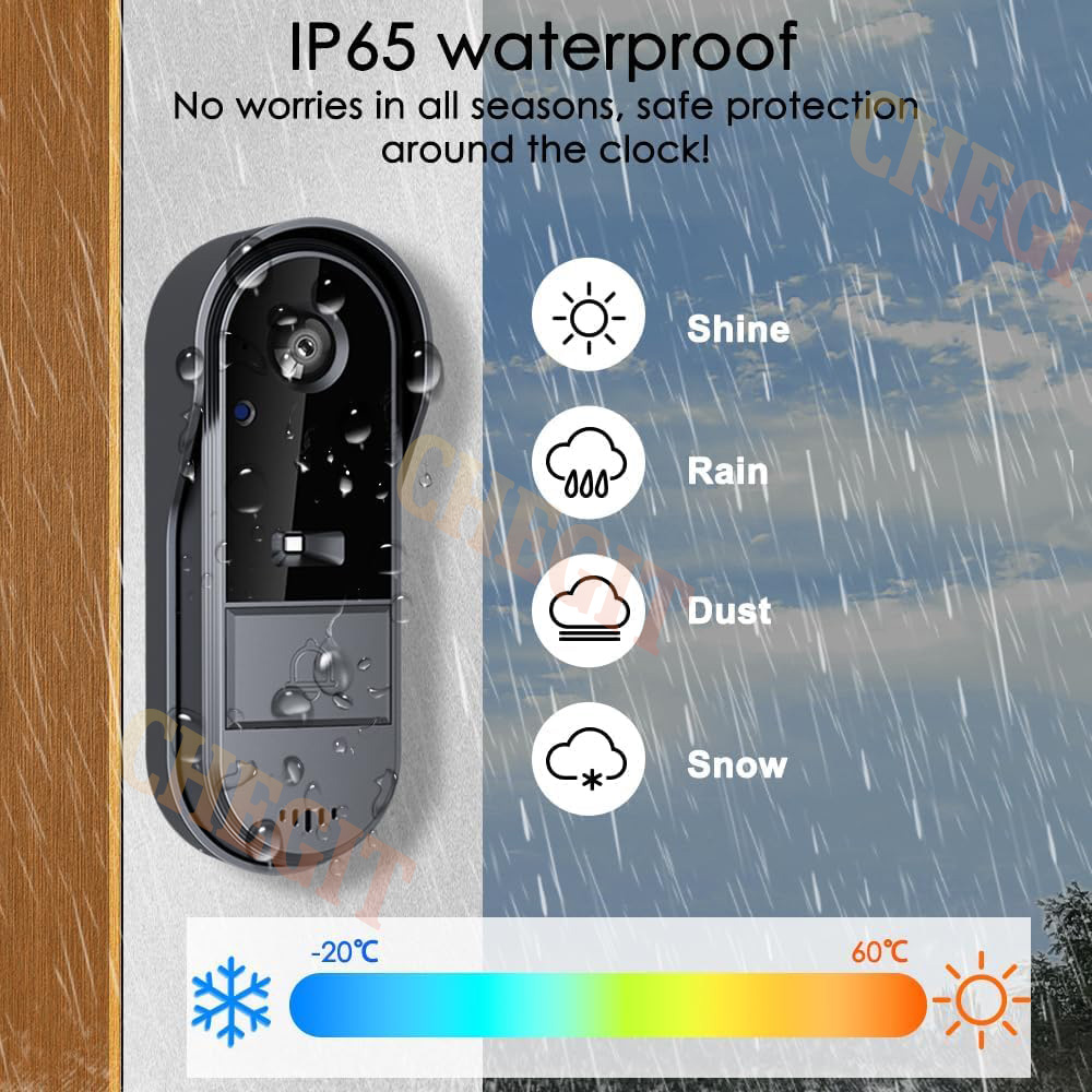Wireless Wifi Doorbell Camera  - огляд і ціна Home Security Camera Installation