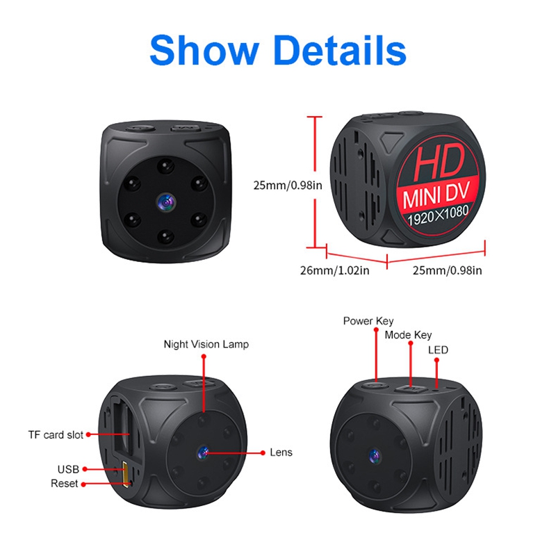 Mini HD Camera 1080p Portable  - огляд і ціна Home Security Recorder