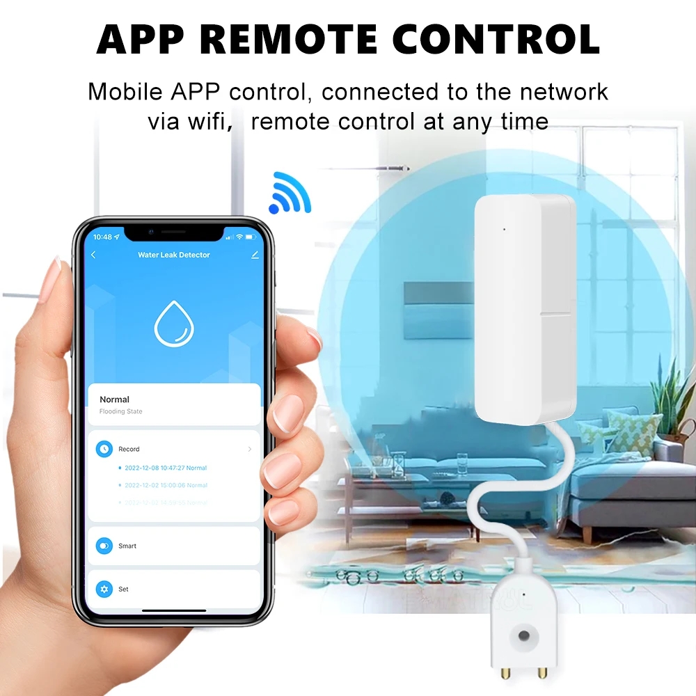 Tuya WiFi Smart Water Leak Sen - огляд і ціна Home Security Systems