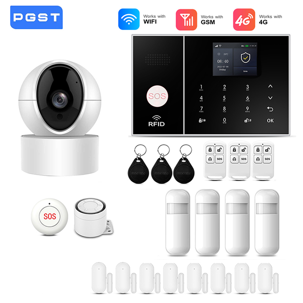 Smart Home Alarm System 4G WiF - огляд і ціна Home Security No Monthly Fee