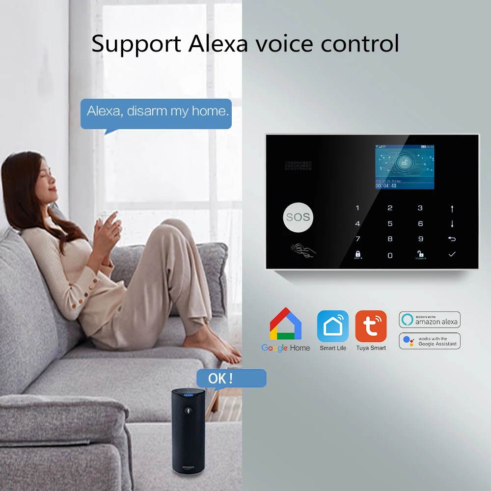 Tuya Wireless WIFI GSM Home Bu - огляд і ціна Home Security Zones