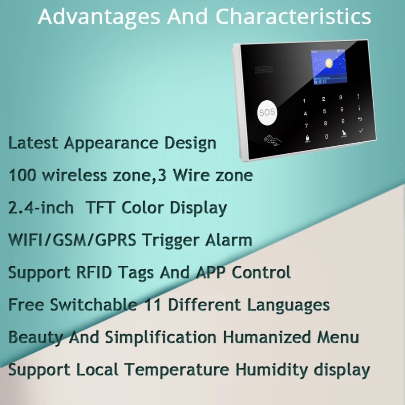 W7B Wireless Wired Alarm Syste - огляд і ціна Home Security Zones