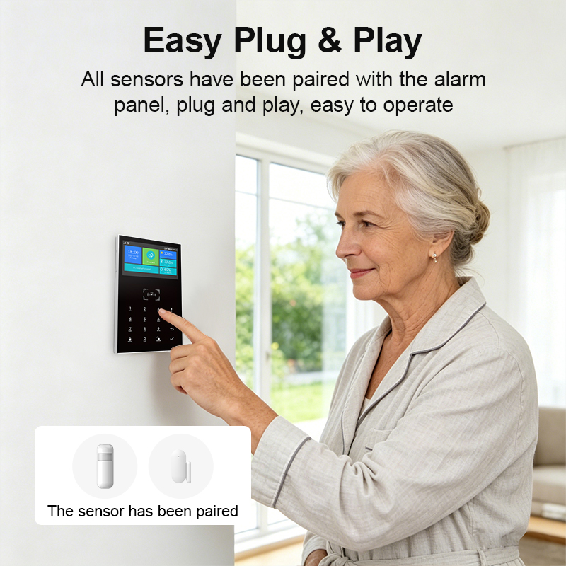 GSM WiFi Home Security Alarm S - огляд і ціна Home Security No Monthly Fee