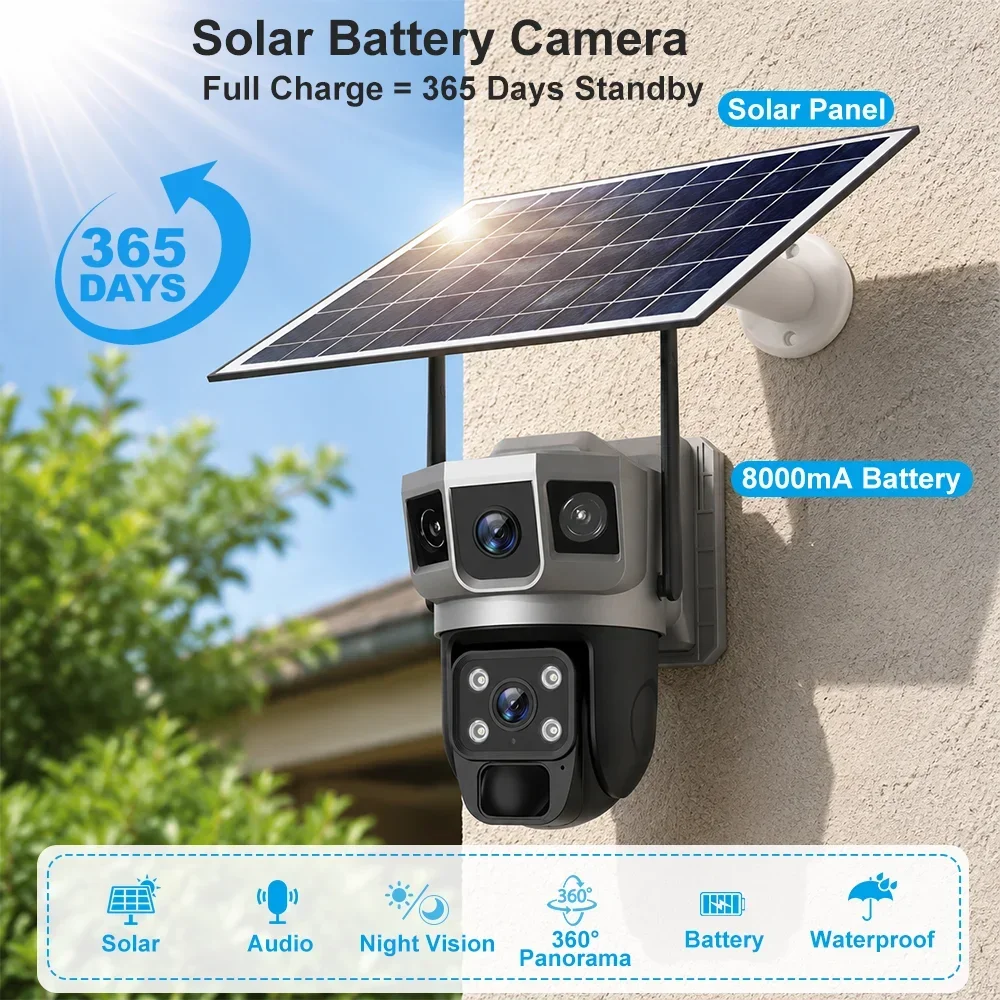 V380 4K 3 screens 4G Camera So - огляд і ціна Home Security Ai