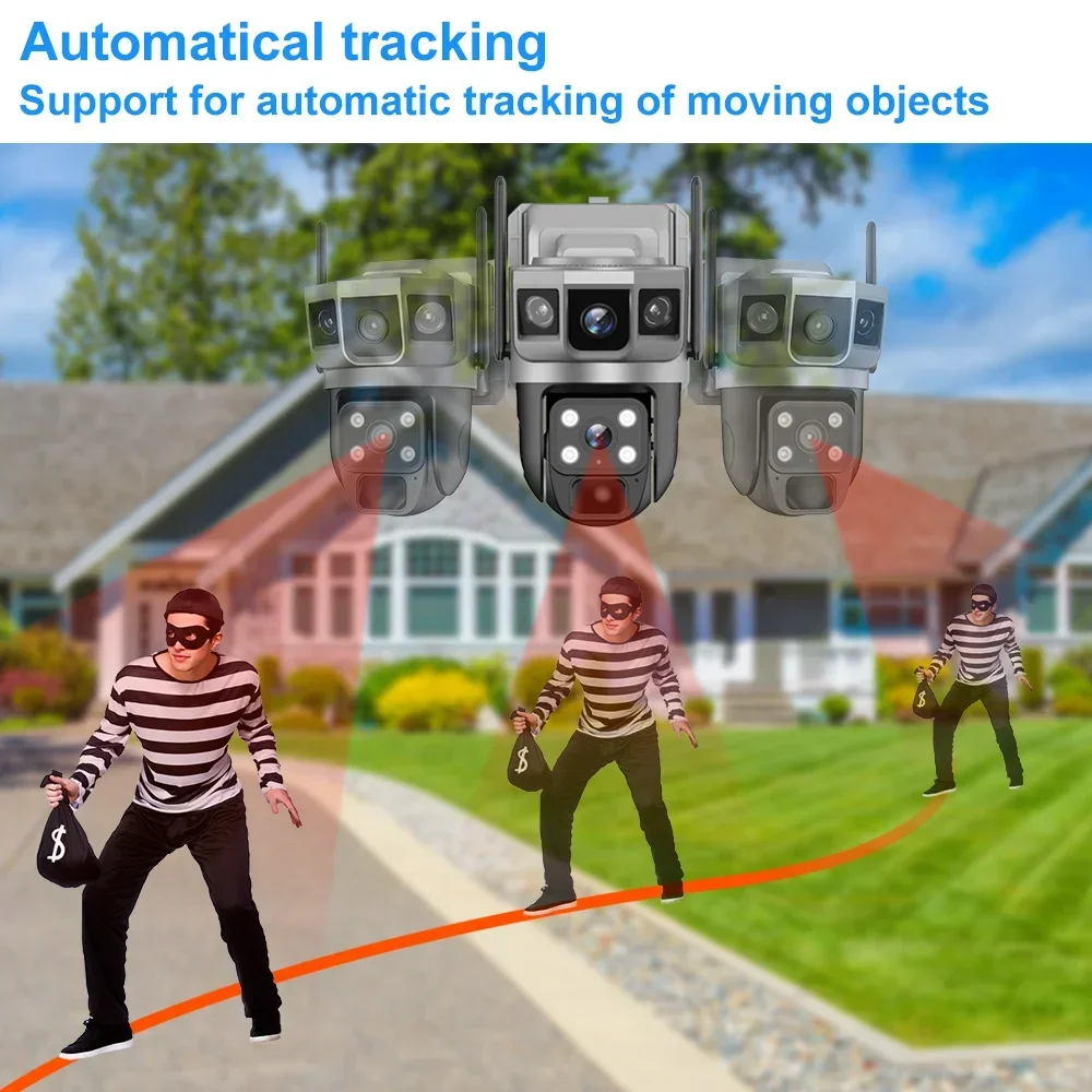 V380 4K 3 screens 4G Camera So - огляд і ціна Home Security Ai