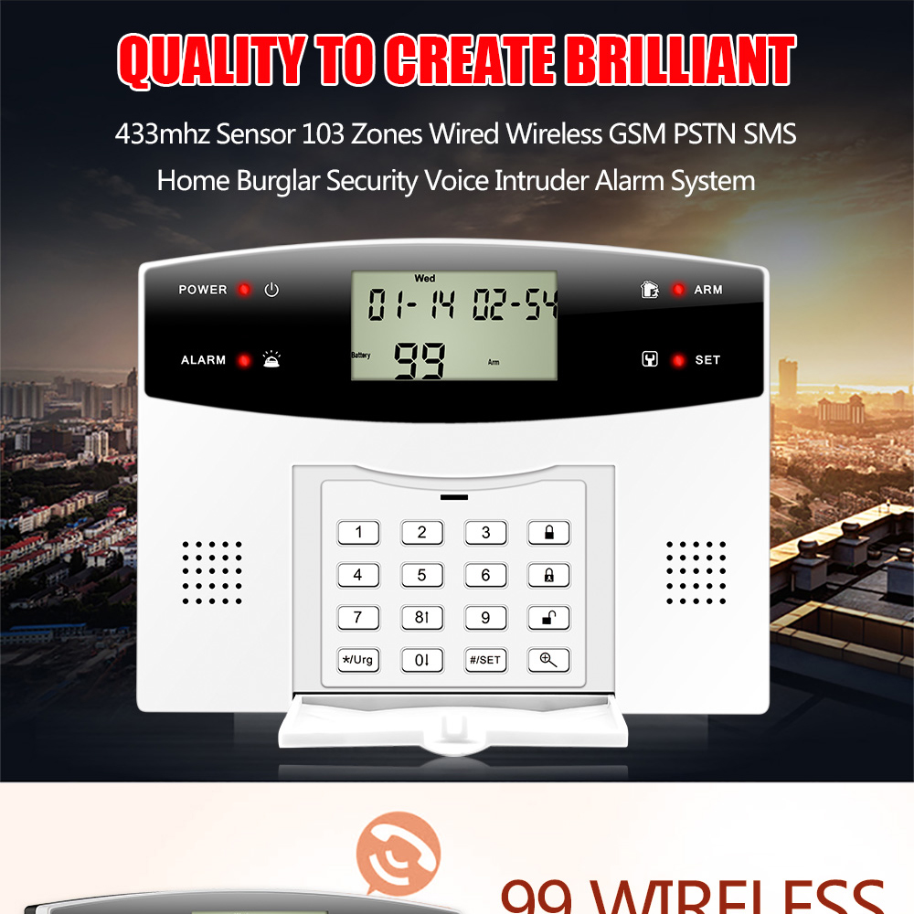 1Set Home Security 2G GSM Burg - огляд і ціна Home Security Zones