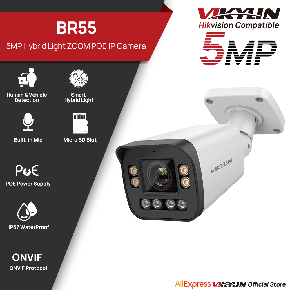 VIKYLIN 5MP 5X Zoom Bullet IP  - огляд і ціна Home Security Hikvision