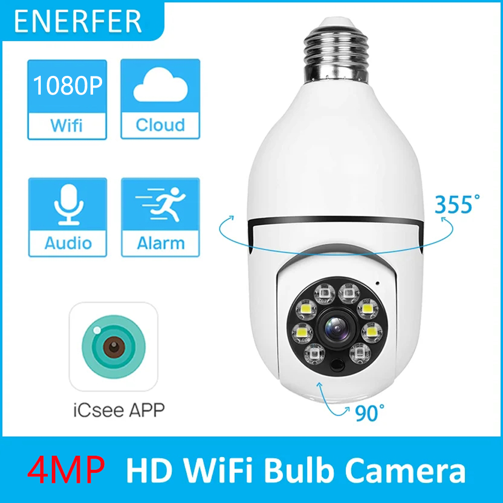 4MP E27 Bulb Camera WiFi Indoo - огляд і ціна Home Security Ai
