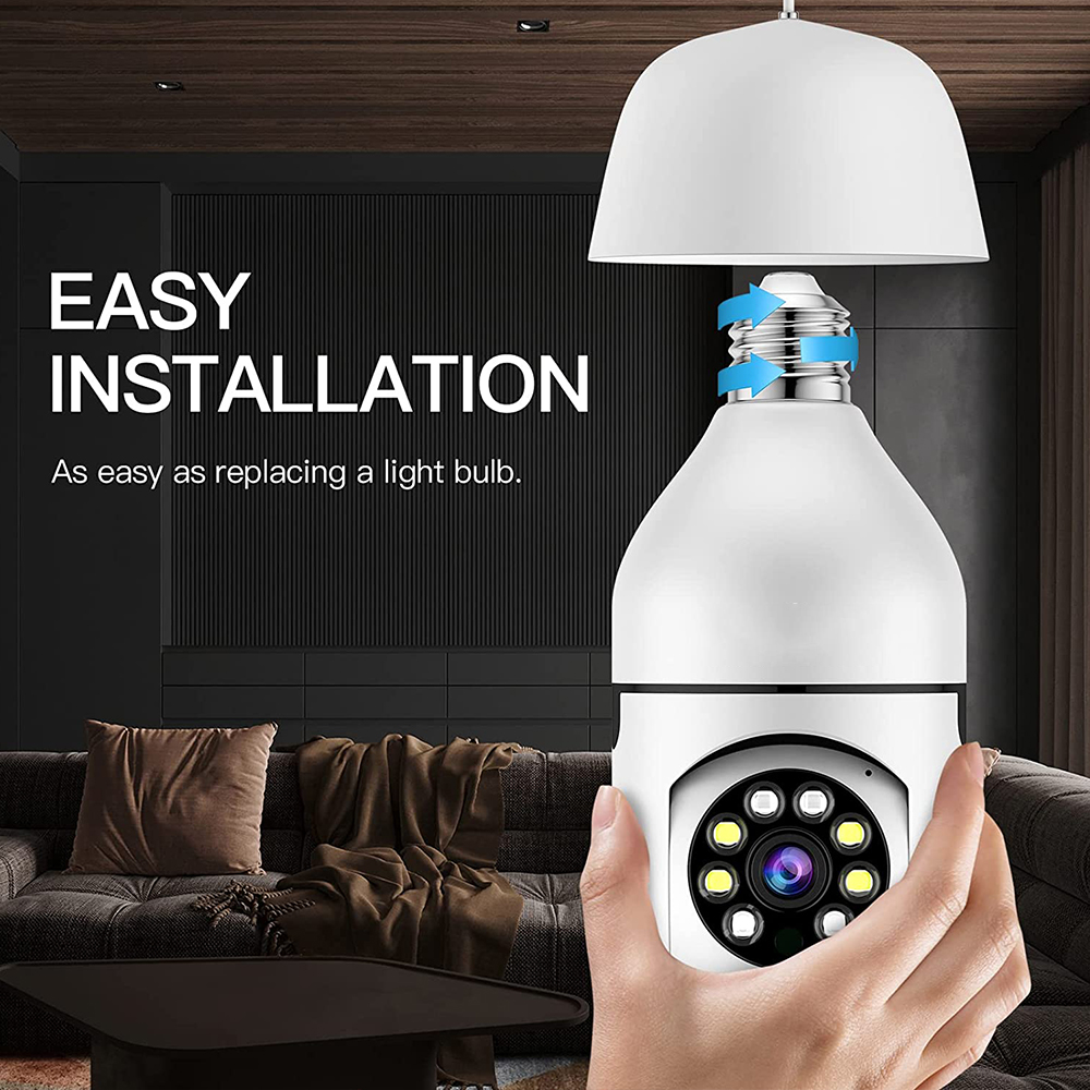 4MP E27 Bulb Camera WiFi Indoo - огляд і ціна Home Security Ai
