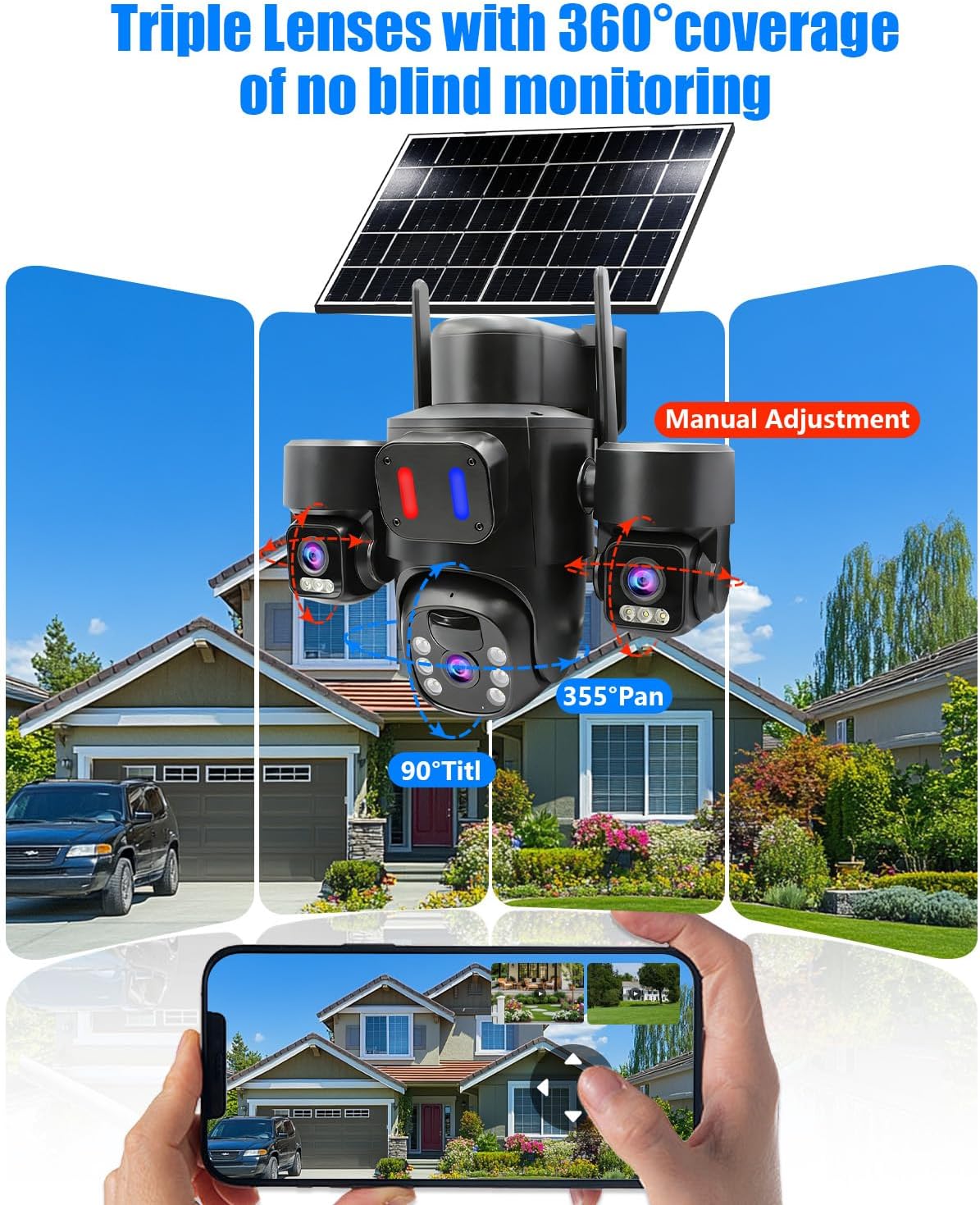 Outdoor Solar Security Camera  - огляд і ціна Home Security No Monthly Fee