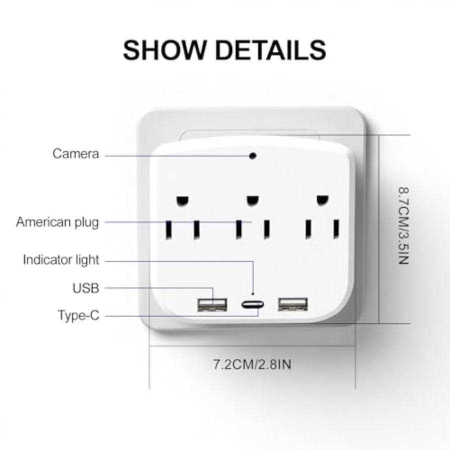 4K Outlet Camera WiFi6 for Hom - огляд і ціна Home Security Camera Installation